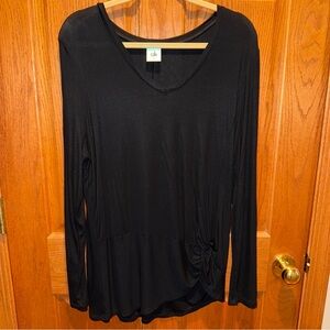 CAbi 3801 Reveal Tee Black Women's Tunic